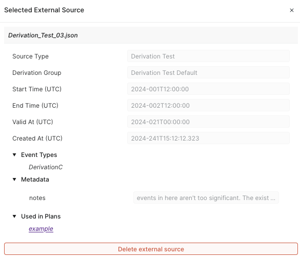 Figure 13: Inspected External Source